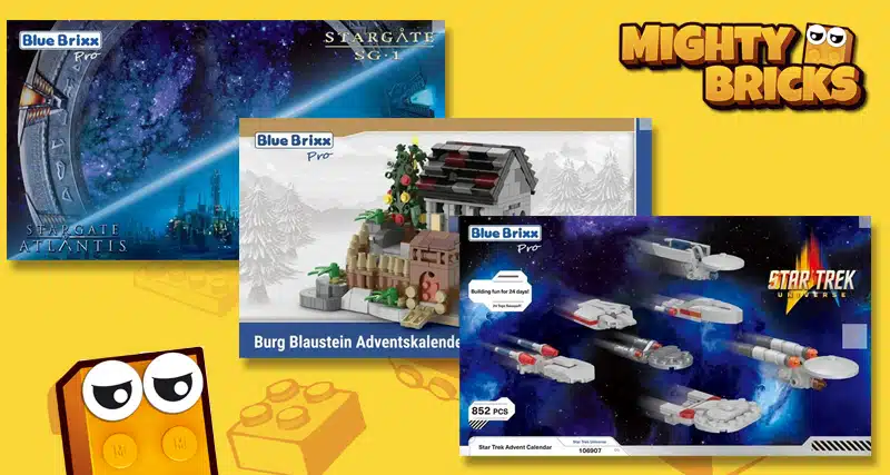 Bluebrixx Adventskalender von Stargate, Burg Blaustein und Star Trek bei MightyBricks in Teltow.