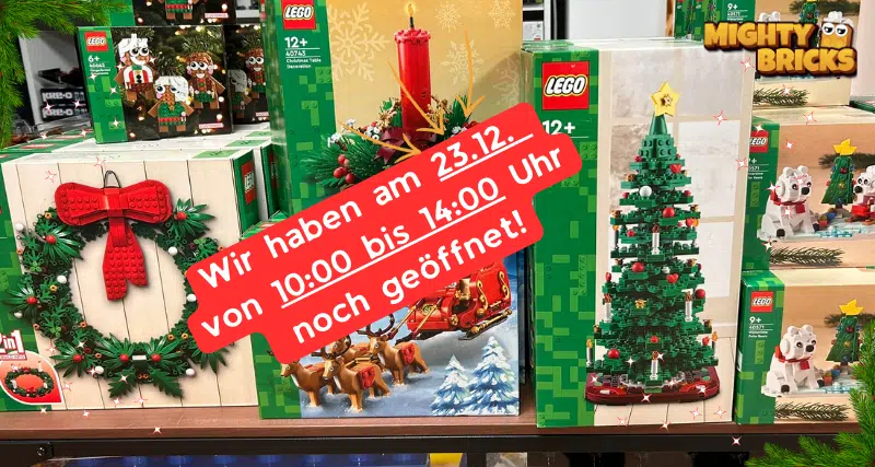 Sonderöffnung am 23.12.: Last-Minute LEGO Geschenke bei MightyBricks 🎄