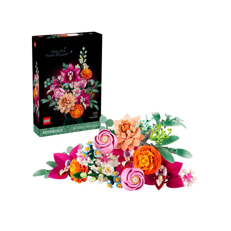 LEGO® Botanicals 10342 Schöner Rosafarbener Blumenstrauß