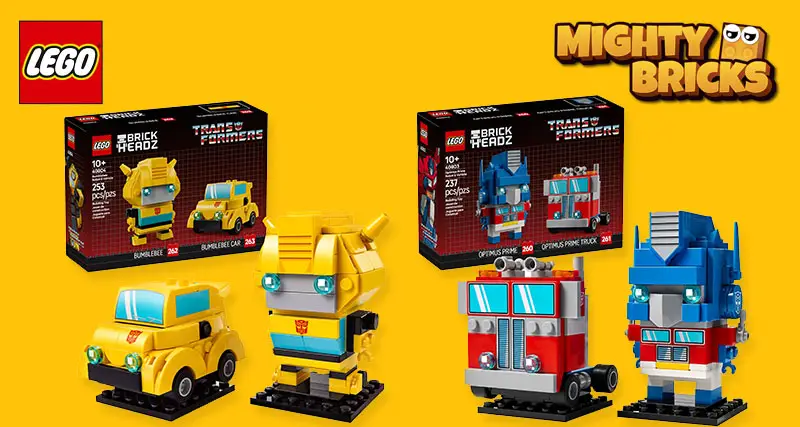 MightyBricks News: LEGO® BrickHeadz Transformers Bumblebee & Optimus Prime